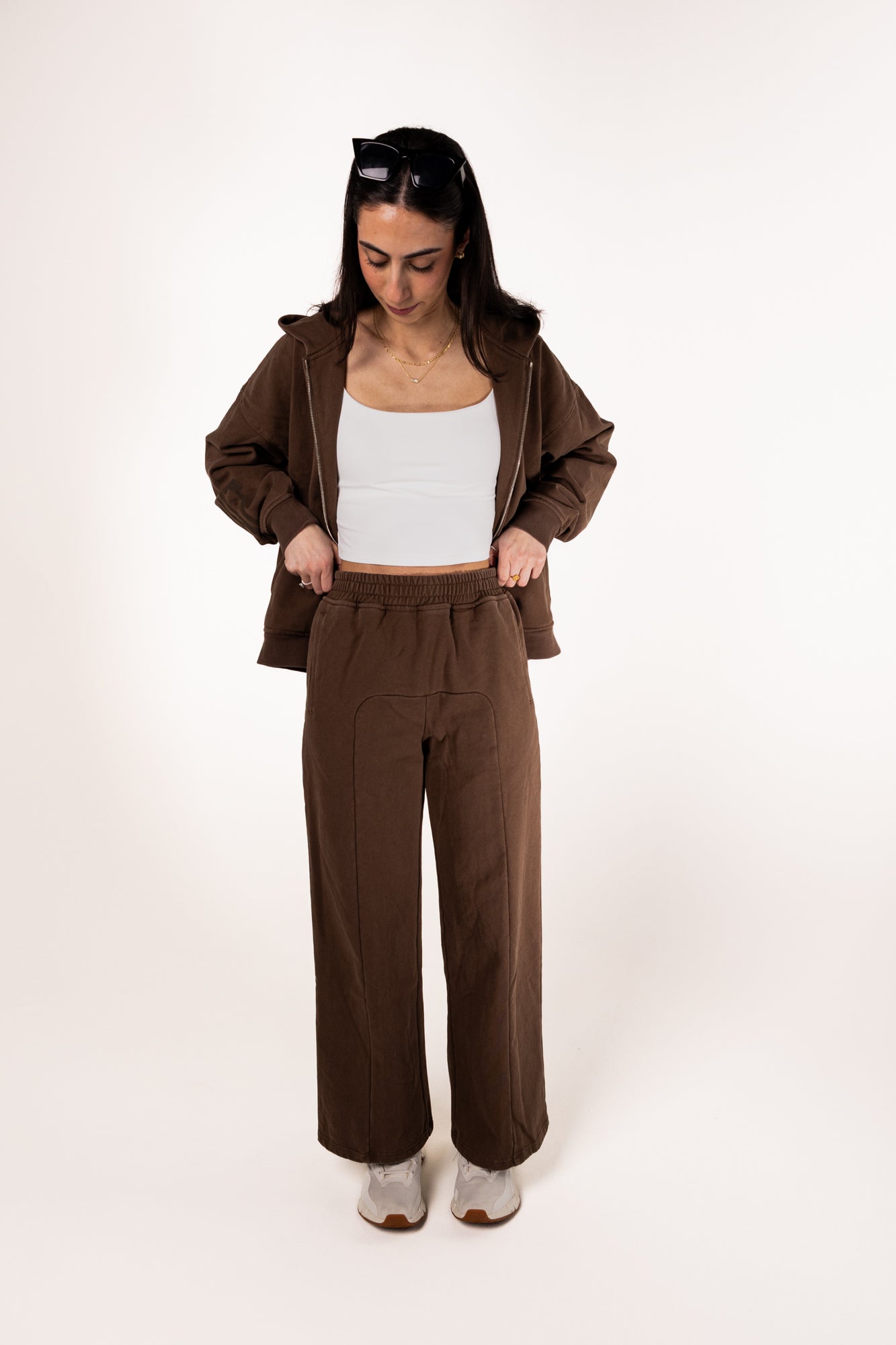 "MOCHA" WIDE LEG SWEATS