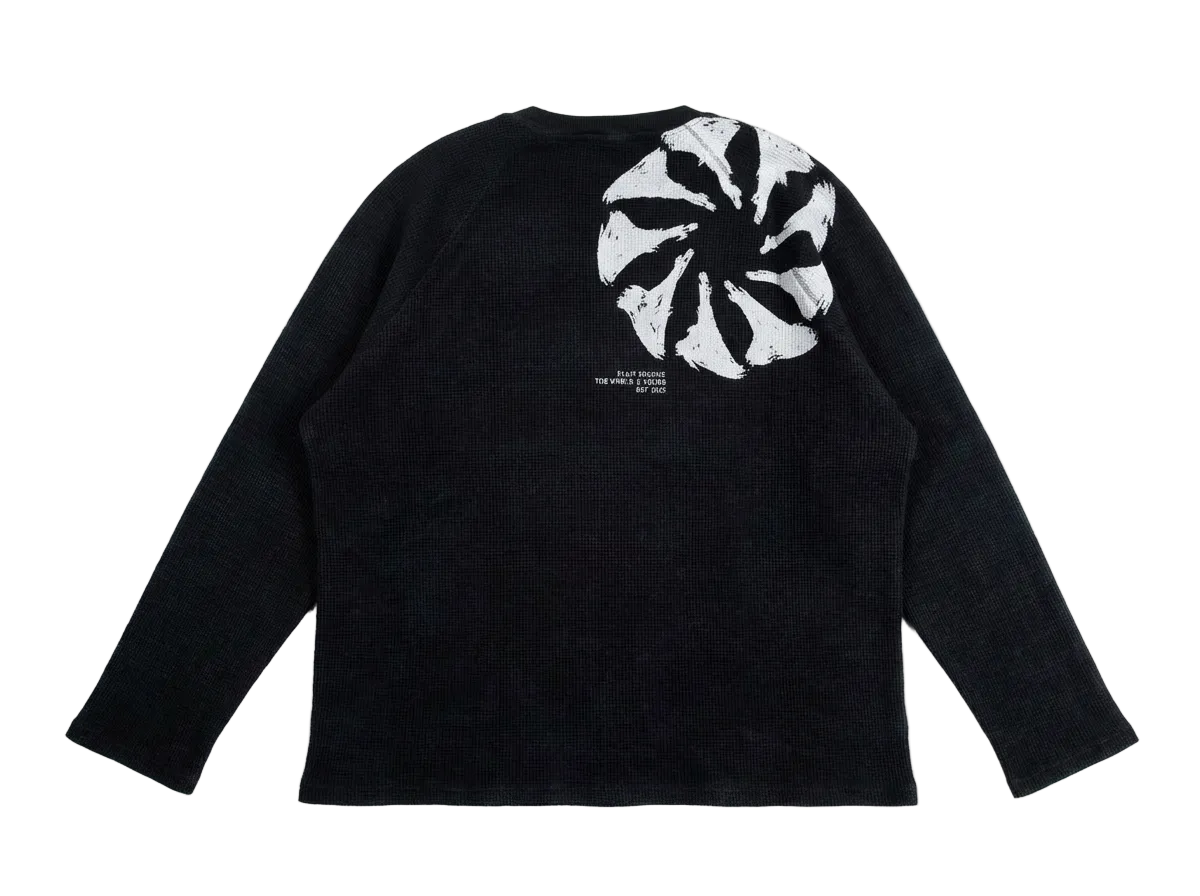 "TWIY" WAFFLE KNIT LONG SLEEVE