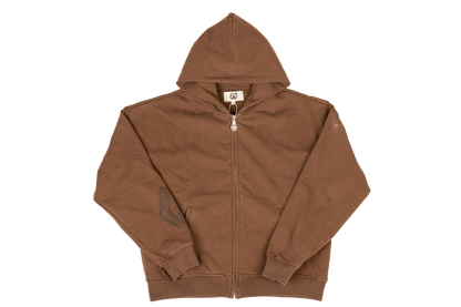"MOCHA" ZIP UP JACKET
