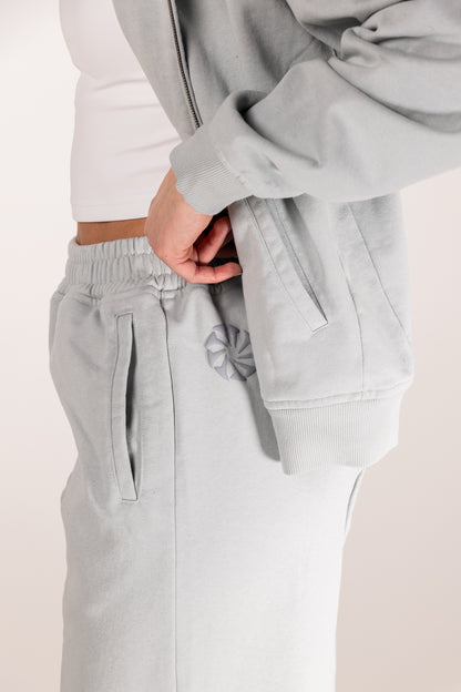 "LIVID GREY" WIDE LEG SWEATS