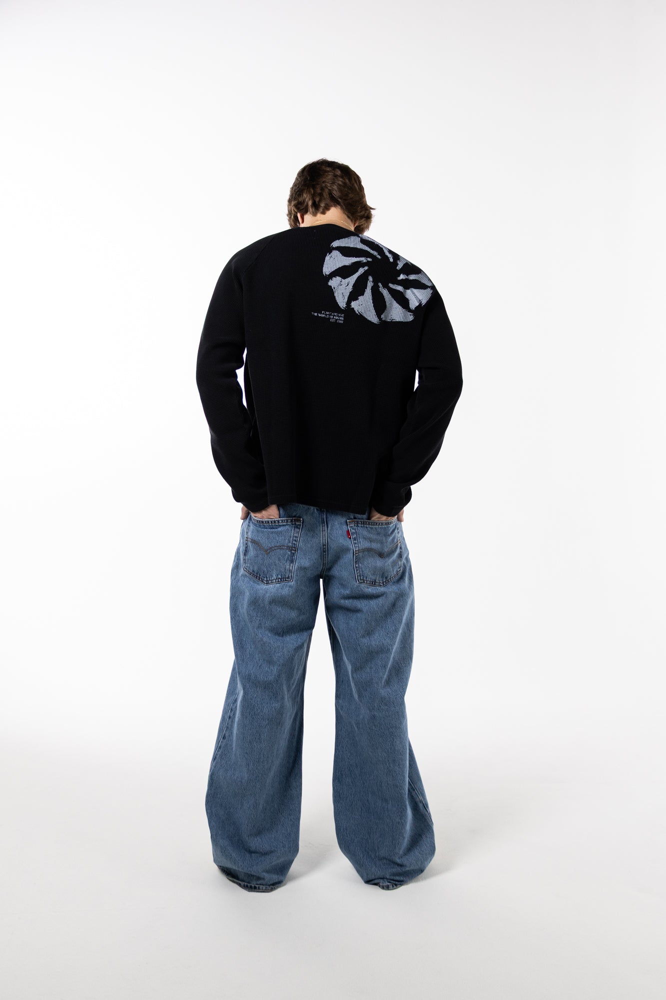 "TWIY" WAFFLE KNIT LONG SLEEVE