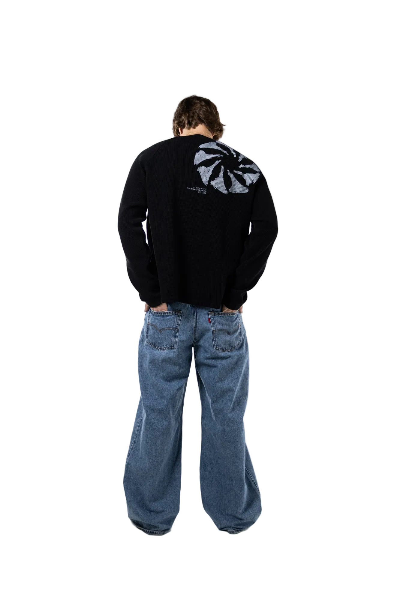"TWIY" WAFFLE KNIT LONG SLEEVE