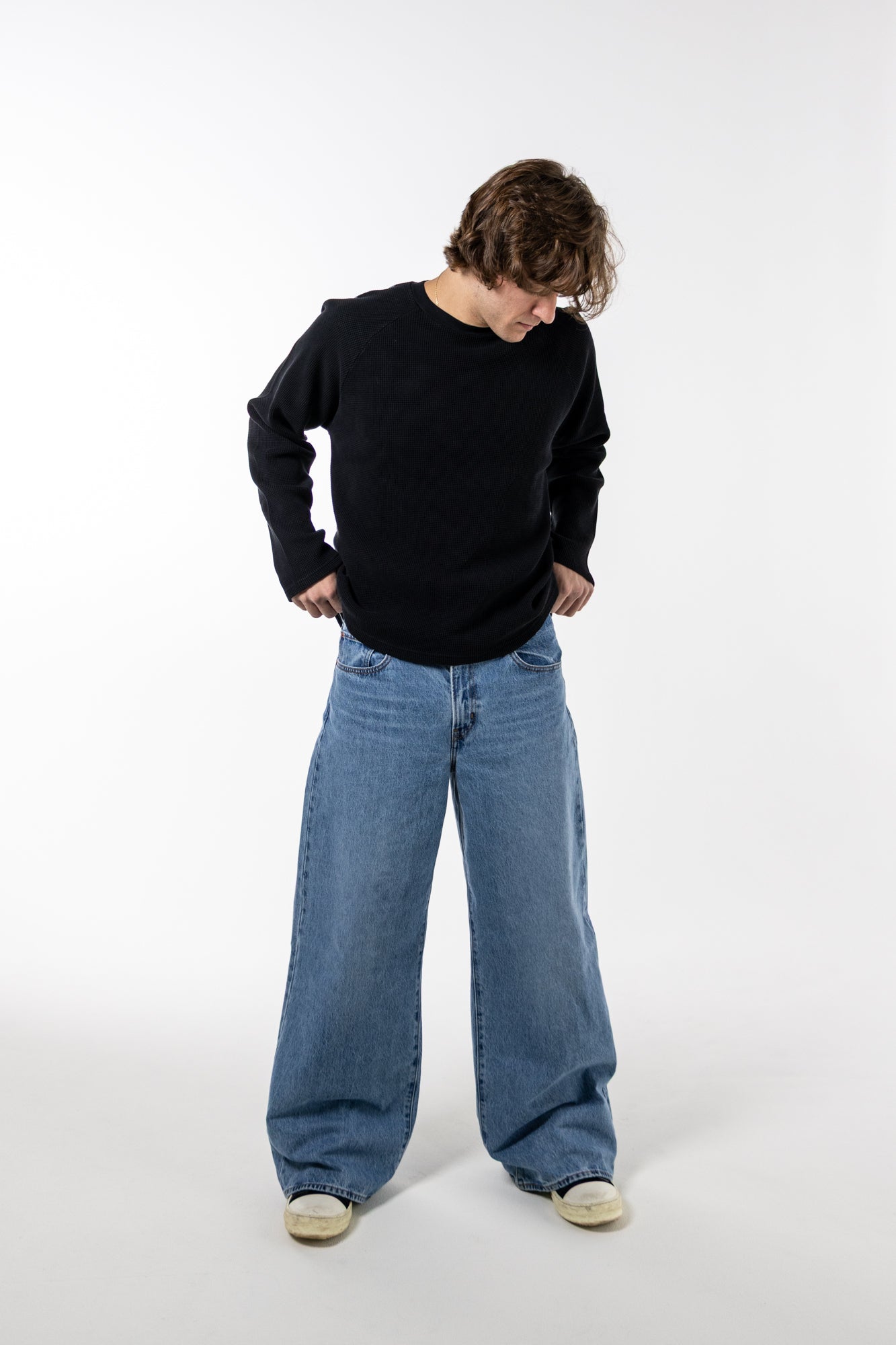 "TWIY" WAFFLE KNIT LONG SLEEVE