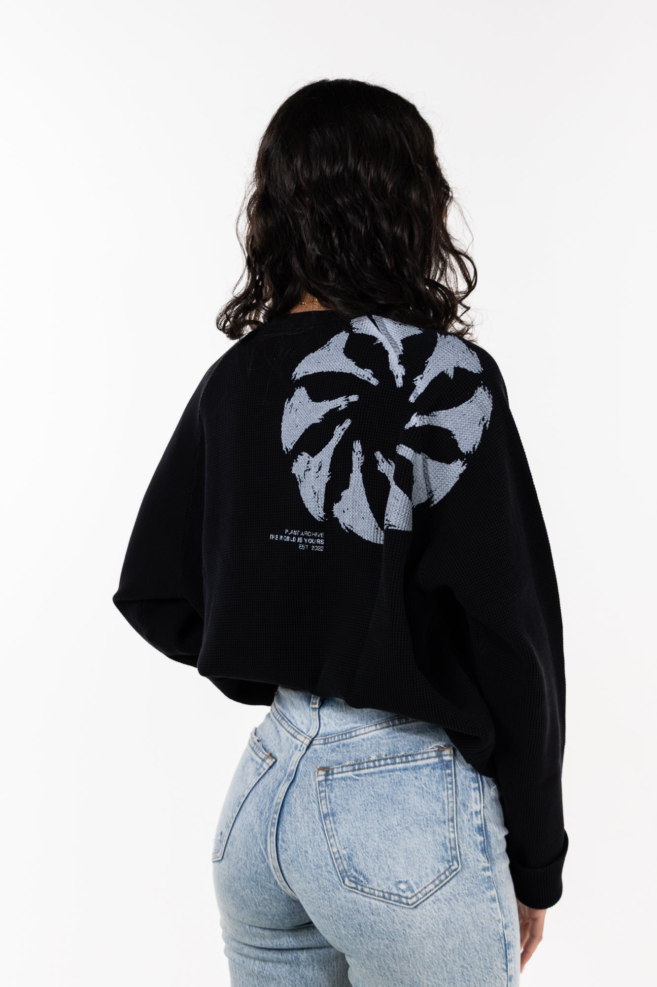 "TWIY" WAFFLE KNIT LONG SLEEVE