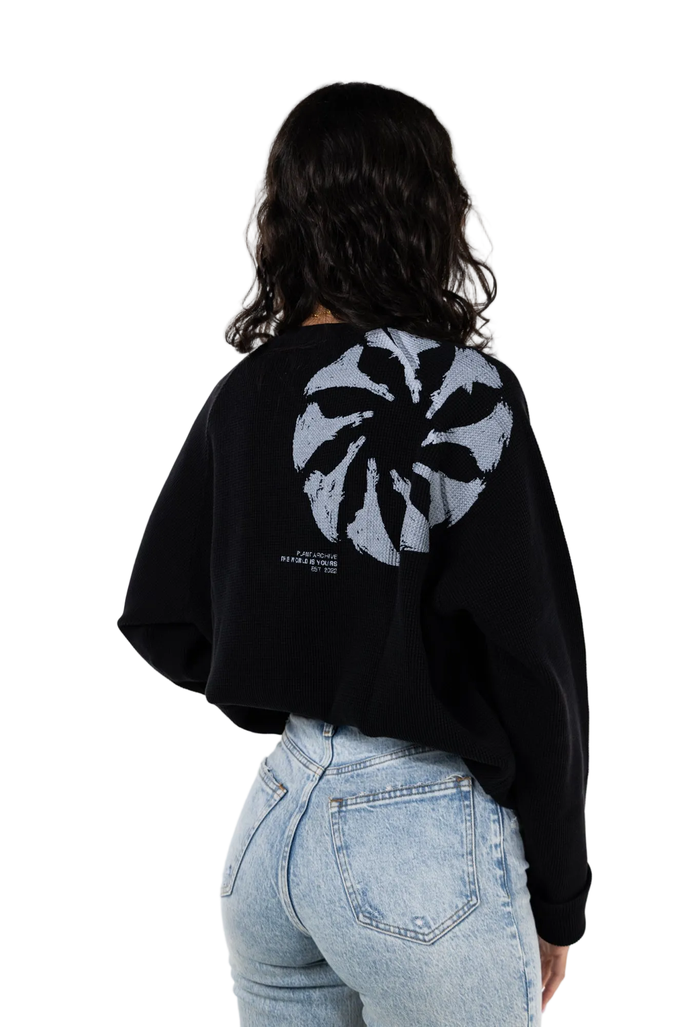 "TWIY" WAFFLE KNIT LONG SLEEVE