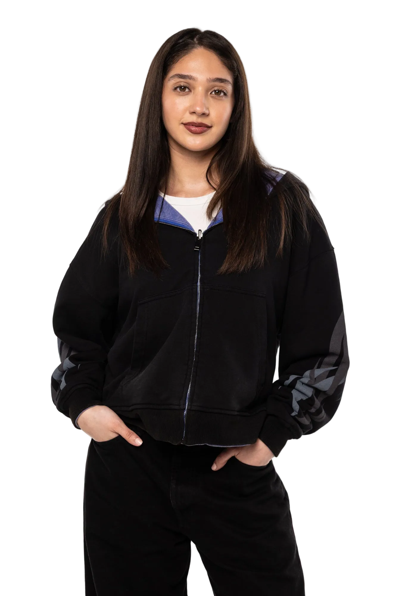 "GROWTH" REVERSIBLE ZIP UP JACKET