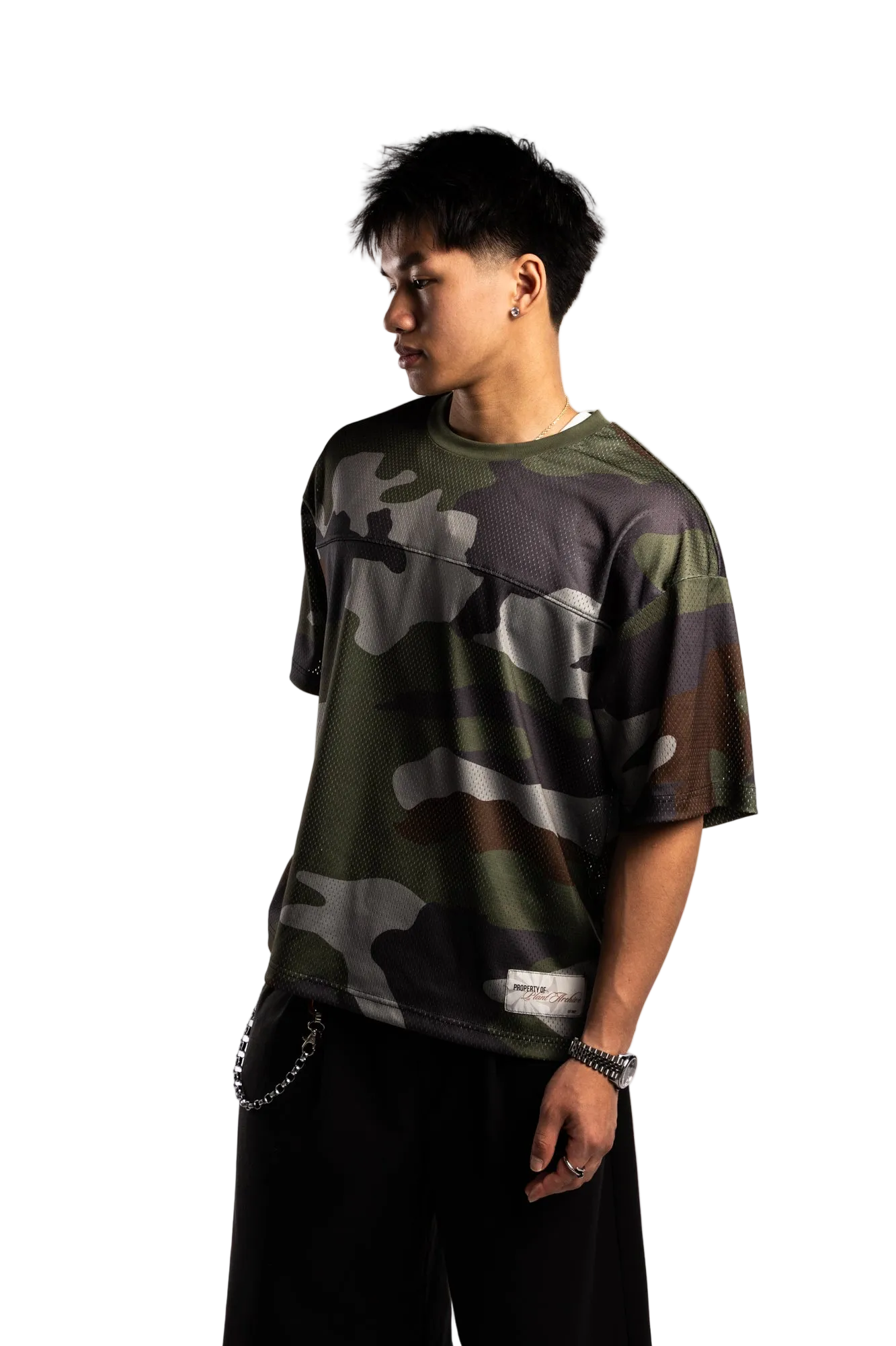 "CAMO" MESH T SHIRT